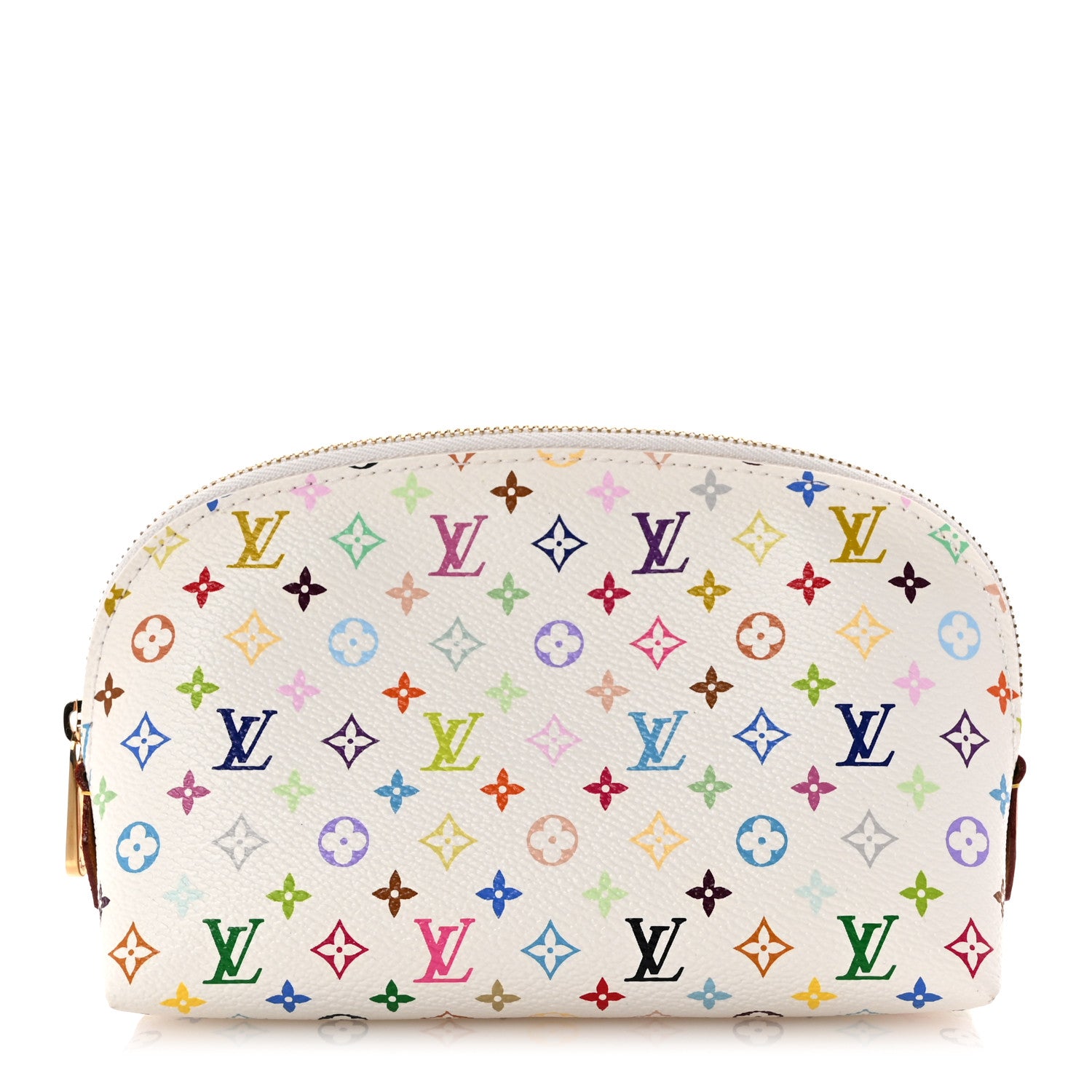Louis Vuitton Monogram Multicolor Cosmetic Pouch White Litchi 1 of 6
