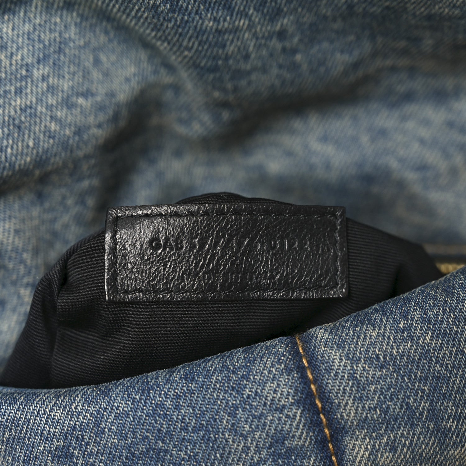 Saint Laurent Denim Quilted Loulou Puffer Monogram Chain Satchel Blue Cinnamon 7 of 10