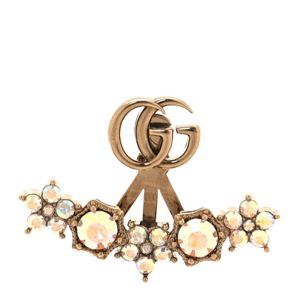 Gucci Crystal Single GG Earring Aurora Gold 1 of 4