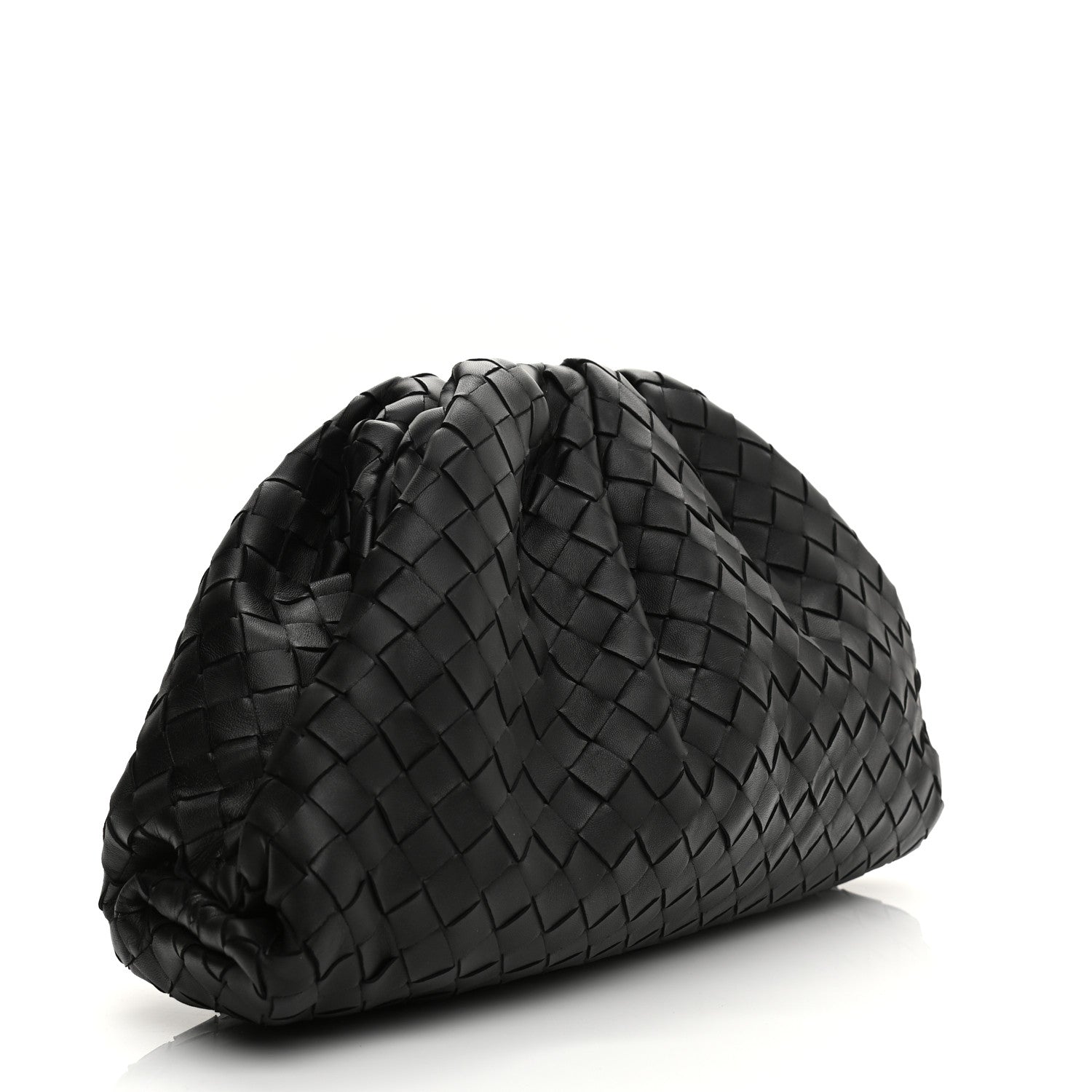 Bottega Veneta Nappa Maxi Intrecciato The Pouch Oversized Clutch Black 3 of 12