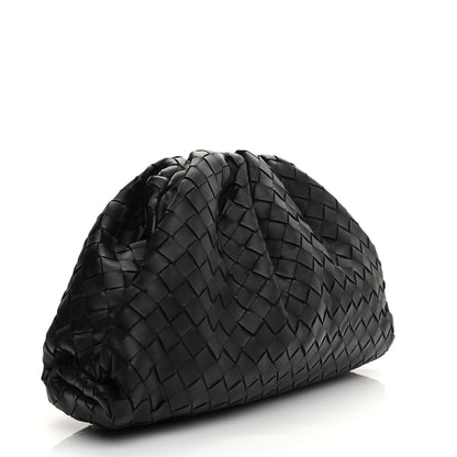 Bottega Veneta Nappa Maxi Intrecciato The Pouch Oversized Clutch Black 3 of 12
