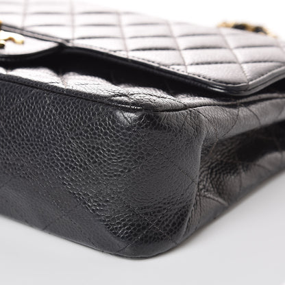 Chanel Caviar Quilted Medium Double Flap Black 15 of 16