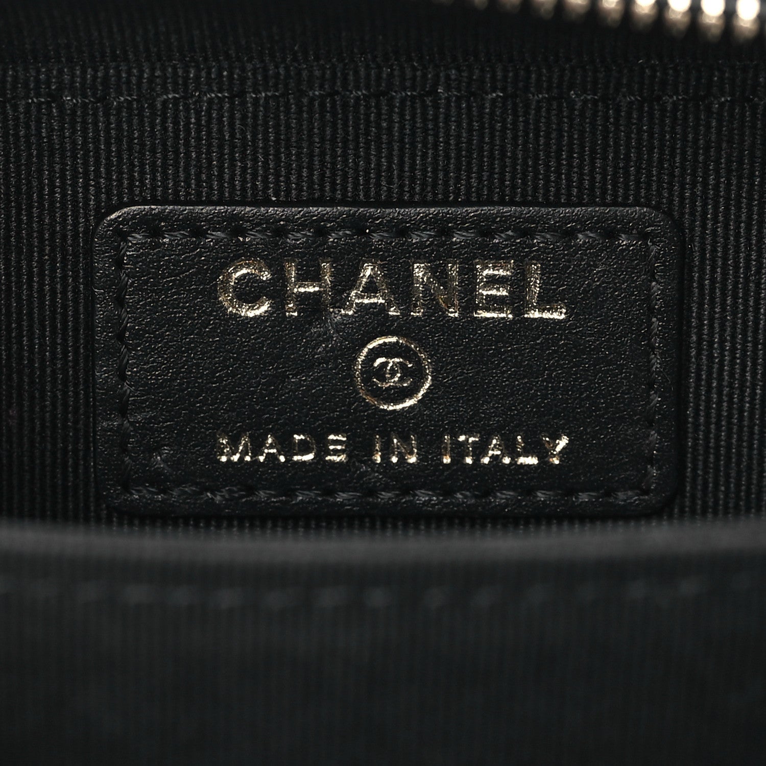 Chanel Caviar Chevron Quilted Mini Boy Clutch With Chain Black 6 of 9