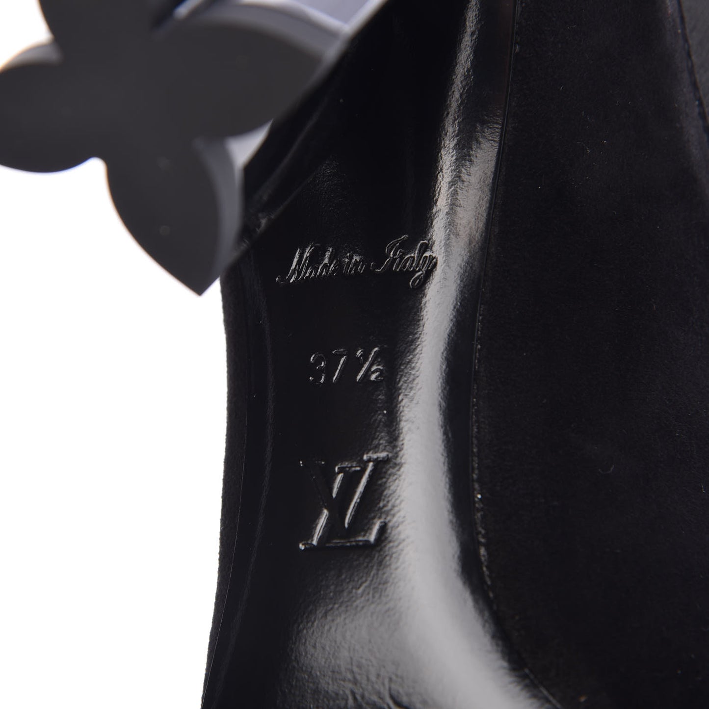 Suede Monogram Uniformes Cap Toe Chelsea 80mm Ankle Boots 37.5 Black
