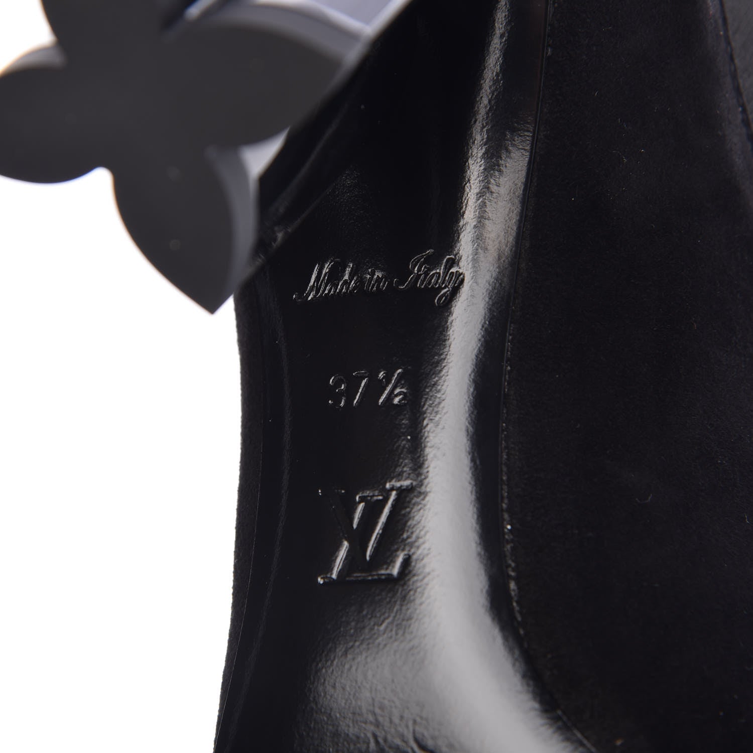 Louis Vuitton Suede Monogram Uniformes Cap Toe Chelsea 80mm Ankle Boots 37.5 Black 6 of 7