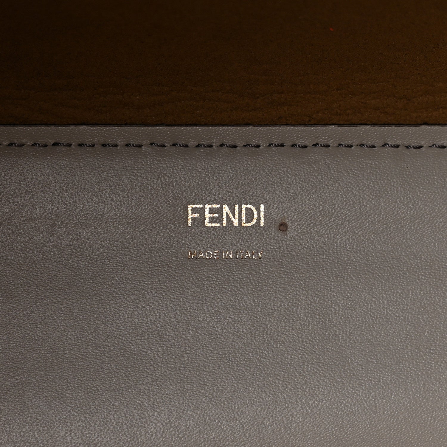 Fendi Vitello King Tamponato Plexiglass Logo Embossed Large Fendi Sunshine Shopper Tote Ghiaccio 6 of 10