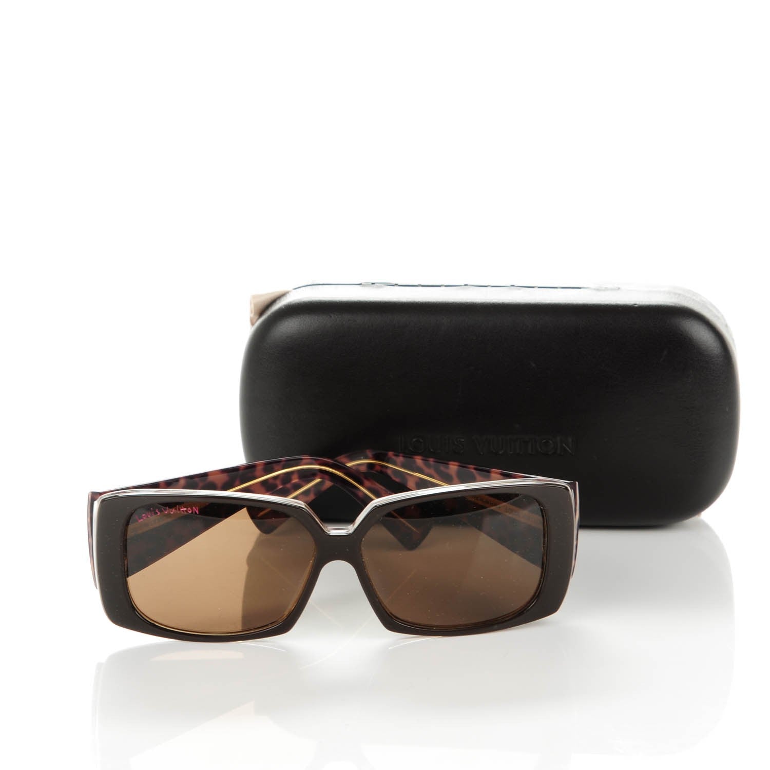 Louis Vuitton Leopard Marquise Sunglasses Z0207W Brown 6 of 6