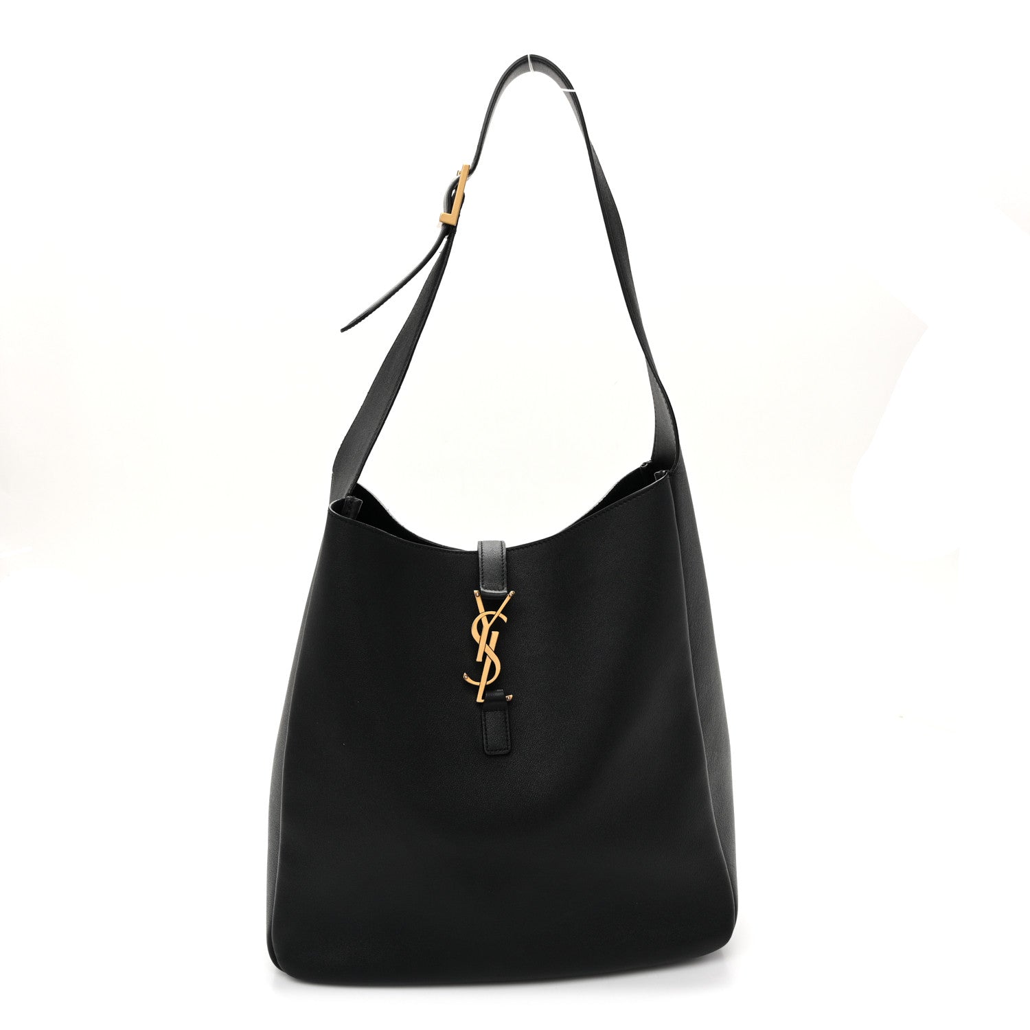 Saint Laurent Smooth Calfskin Large Le 5 A 7 Soft Hobo Black 1 of 9