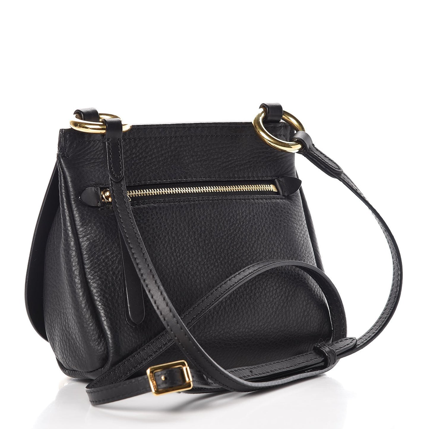 Calfskin Baby Bridle Saddle Bag Black
