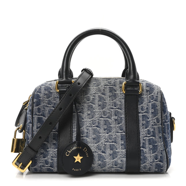 Christian Dior Denim Oblique Groove 20 Bag Blue 1726070 – FASHIONPHILE