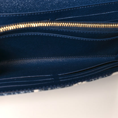 Louis Vuitton Monogram Jacquard Denim Sarah Wallet Bleu 6 of 9