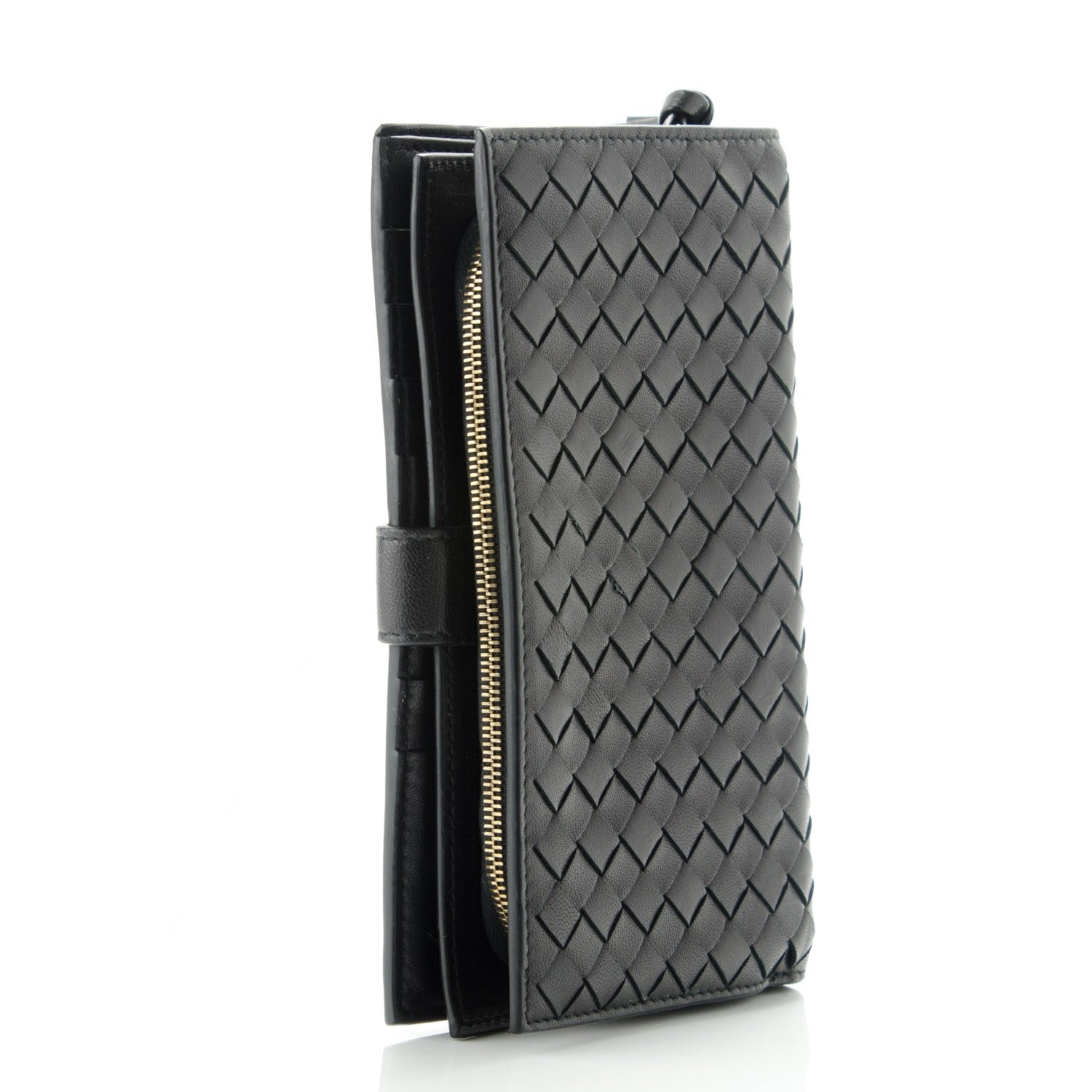 Bottega Veneta Nappa Intrecciato Continental Wallet Black 3 of 8