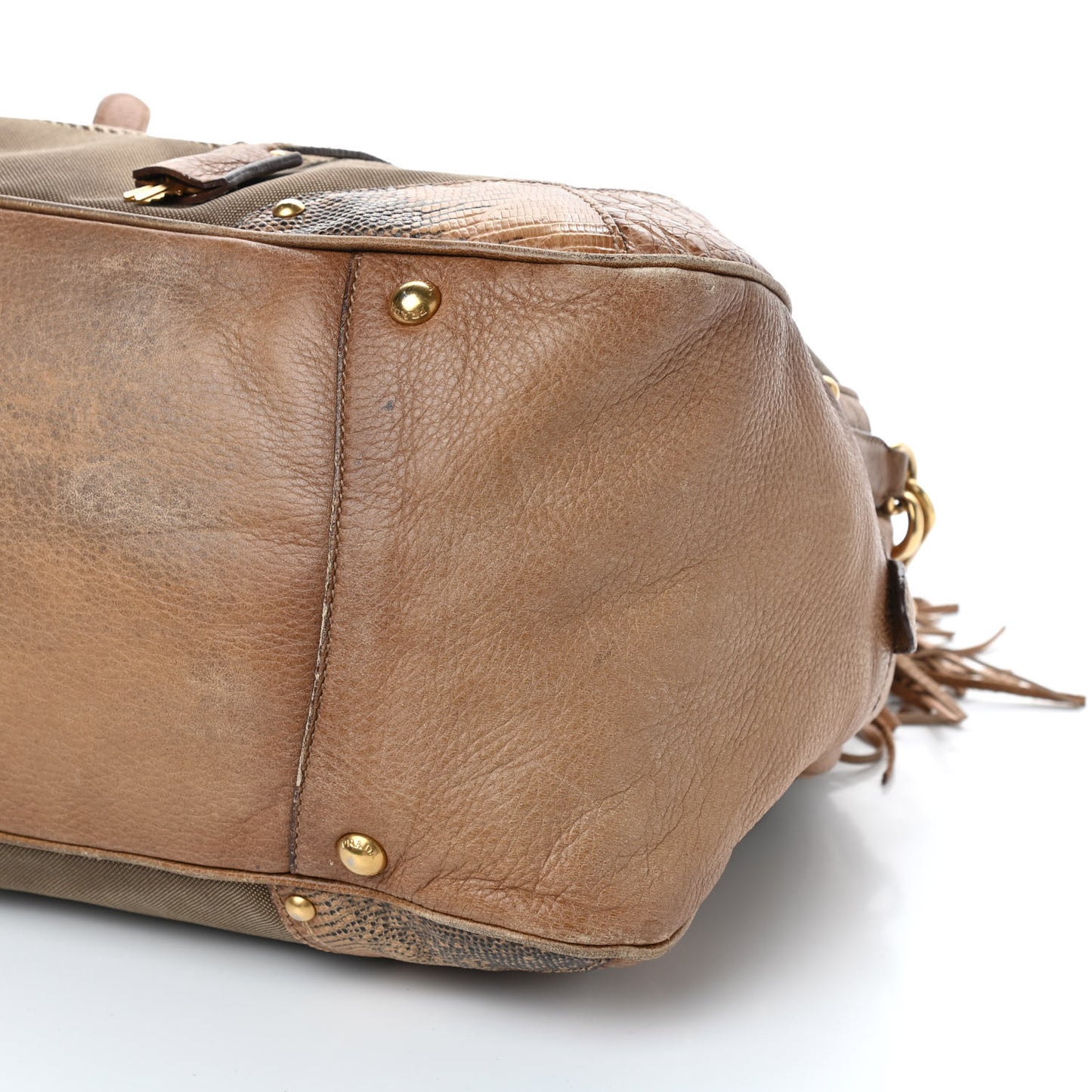 Jacquard Logo Cervo Fringe Bowler Naturale