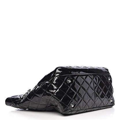 Chanel Patent Quilted Large Chic and Glitter Tote Black 4 of 12