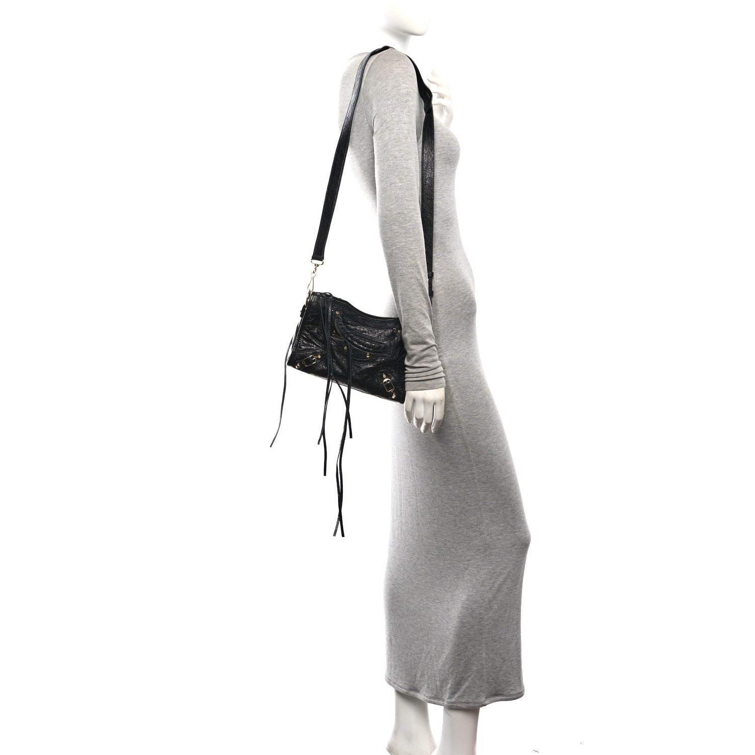 Balenciaga Agneau Classic Gold Hardware Mini City Black 2 of 11