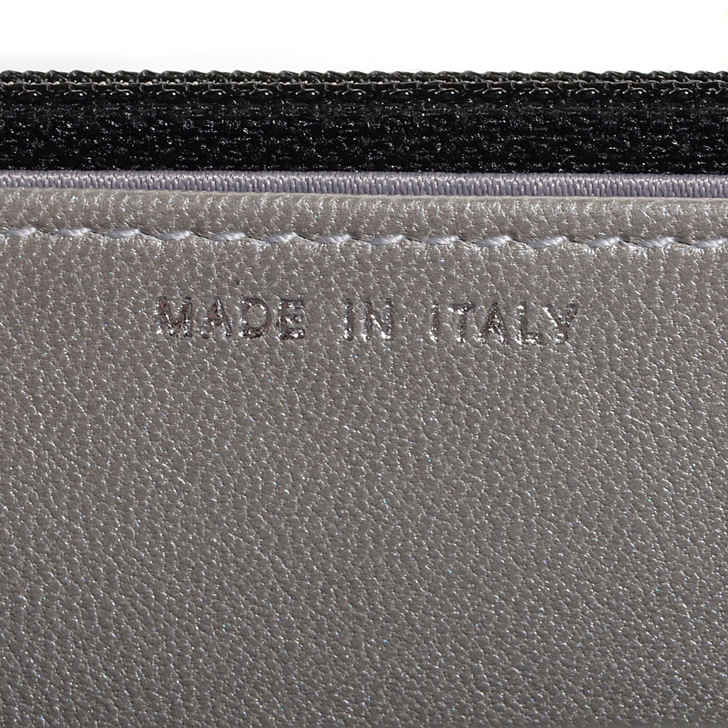 Lambskin Camellia Wallet on Chain WOC Black