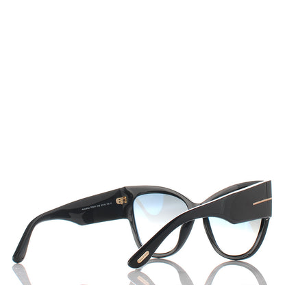 Tom Ford Acetate Anoushka Cat Eye Sunglasses TF371 Black 4 of 8