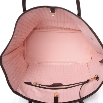 Louis Vuitton Damier Ebene Neo Neverfull MM Rose Ballerine 6 of 9