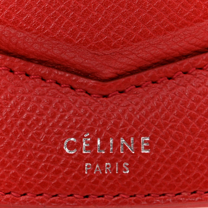 Celine Grained Calfskin Small Trotteur Coquelicot 6 of 16