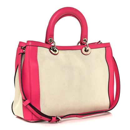Christian Dior Canvas Calfskin Large Diorissimo Tote 2 of 15