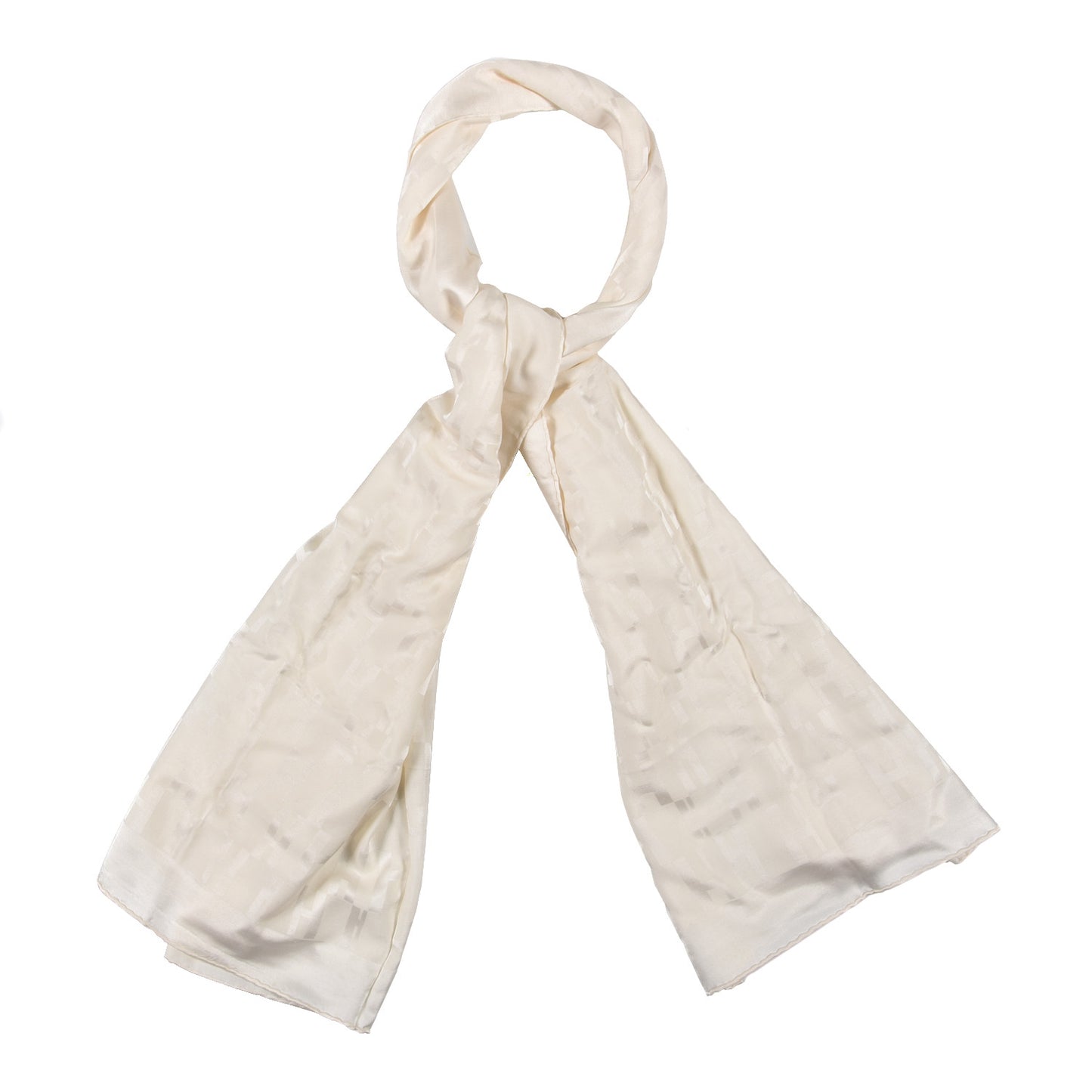 Silk H Stole Beige