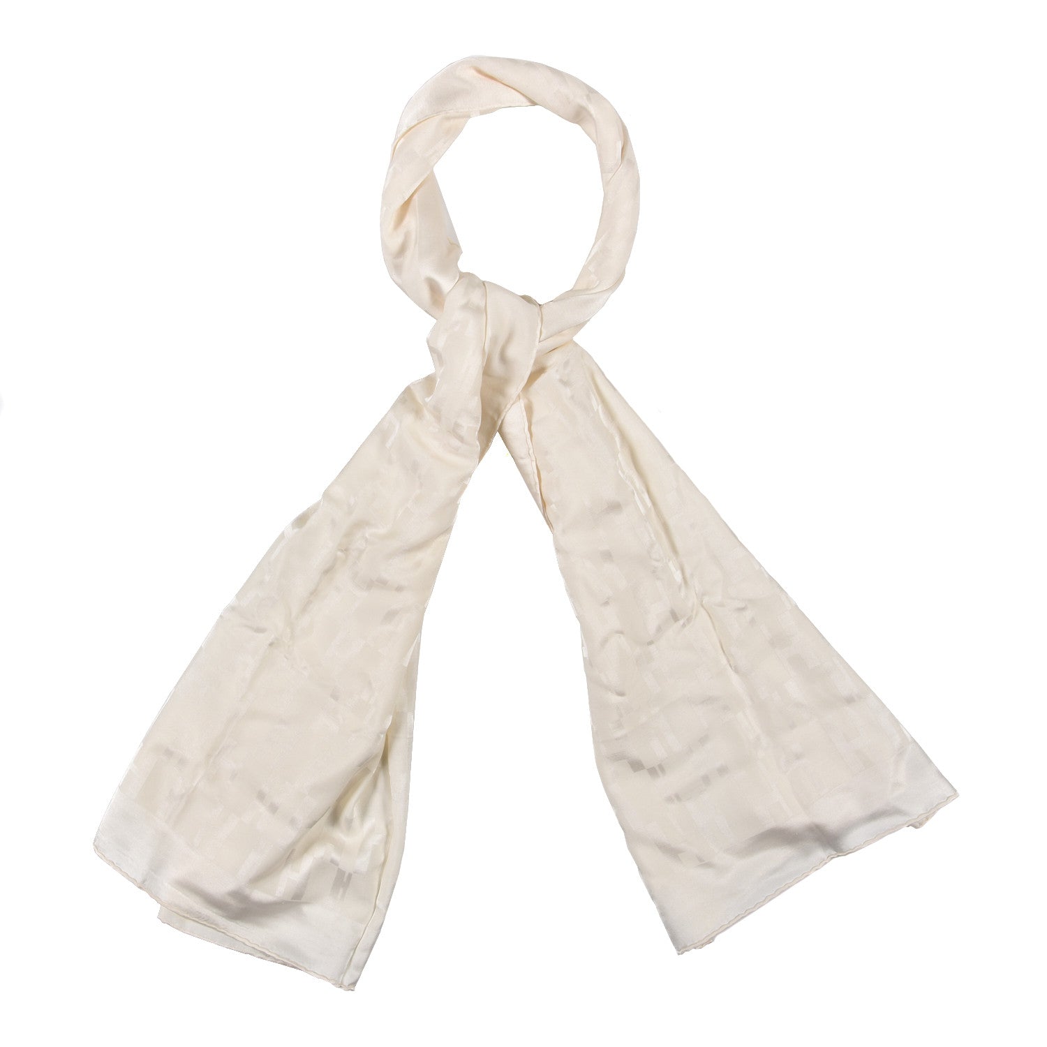 Hermes Silk H Stole Beige 1 of 3