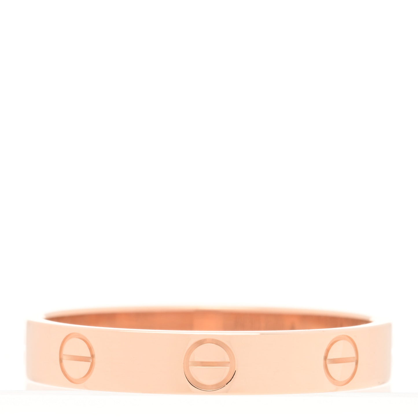 18K Pink Gold 3.5mm LOVE Wedding Band Ring 59 8.75