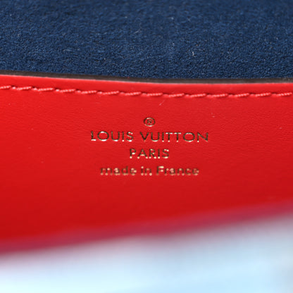 Louis Vuitton Denim Damier Monogram Twist Shoulder Bag MM Blue Rouge 7 of 10