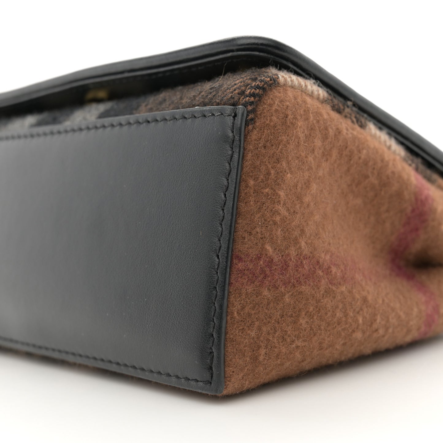 Cashmere Hackberry Check Note Medium Crossbody Bag Brown