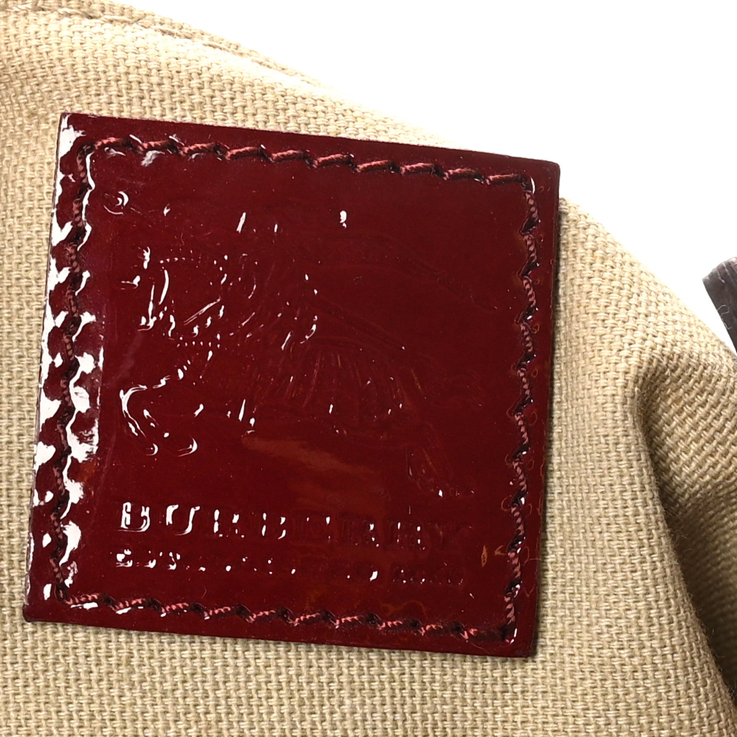 Burberry Patent Nova Check Heart Hobo Berry Red 6 of 9