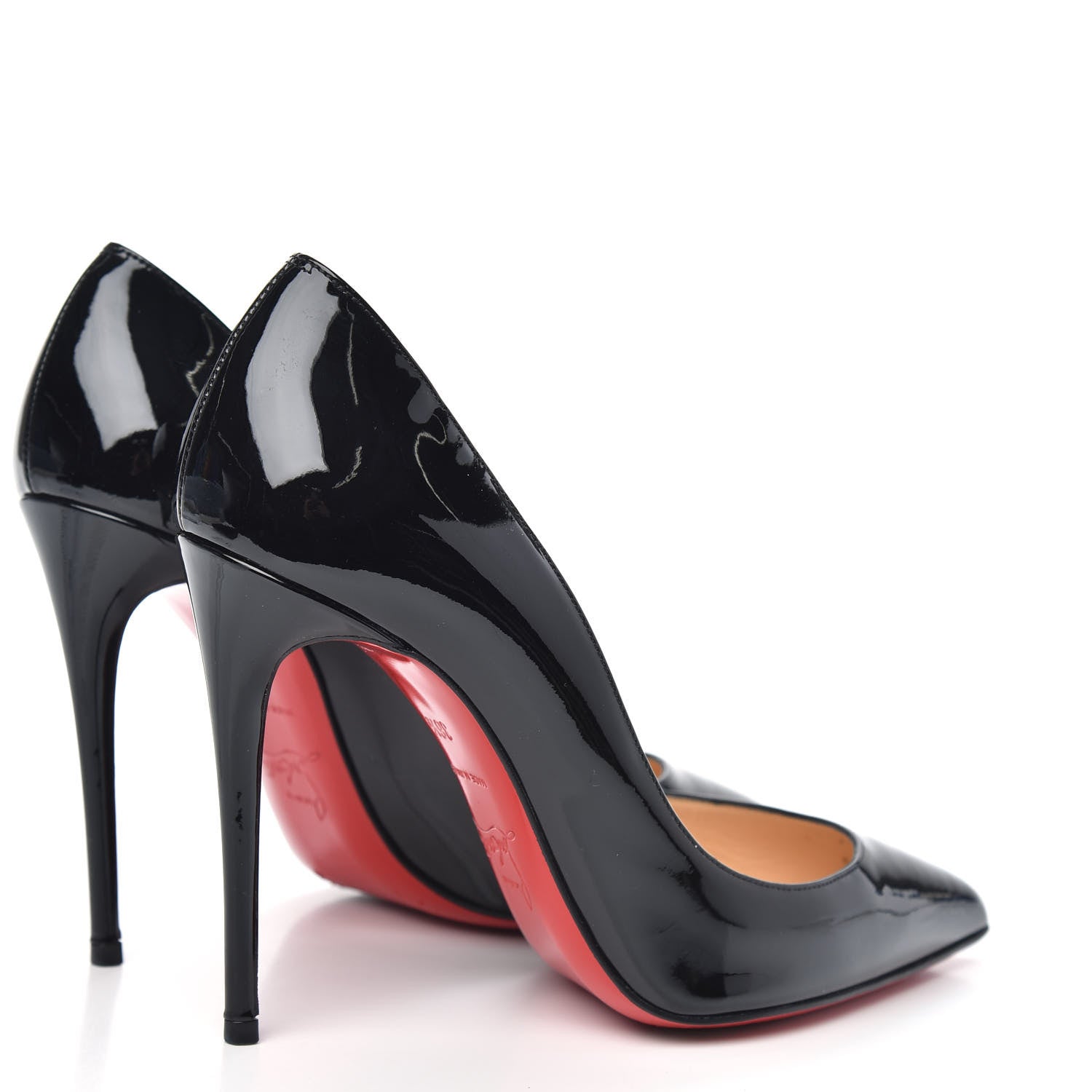 Christian Louboutin Patent Pigalle Follies 100 Pumps 36.5 Black 4 of 10