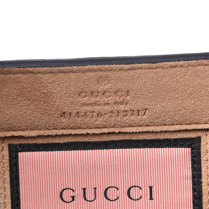 Gucci Calfskin GucciGhost Real Medium XL Tote Black Yellow 6 of 11