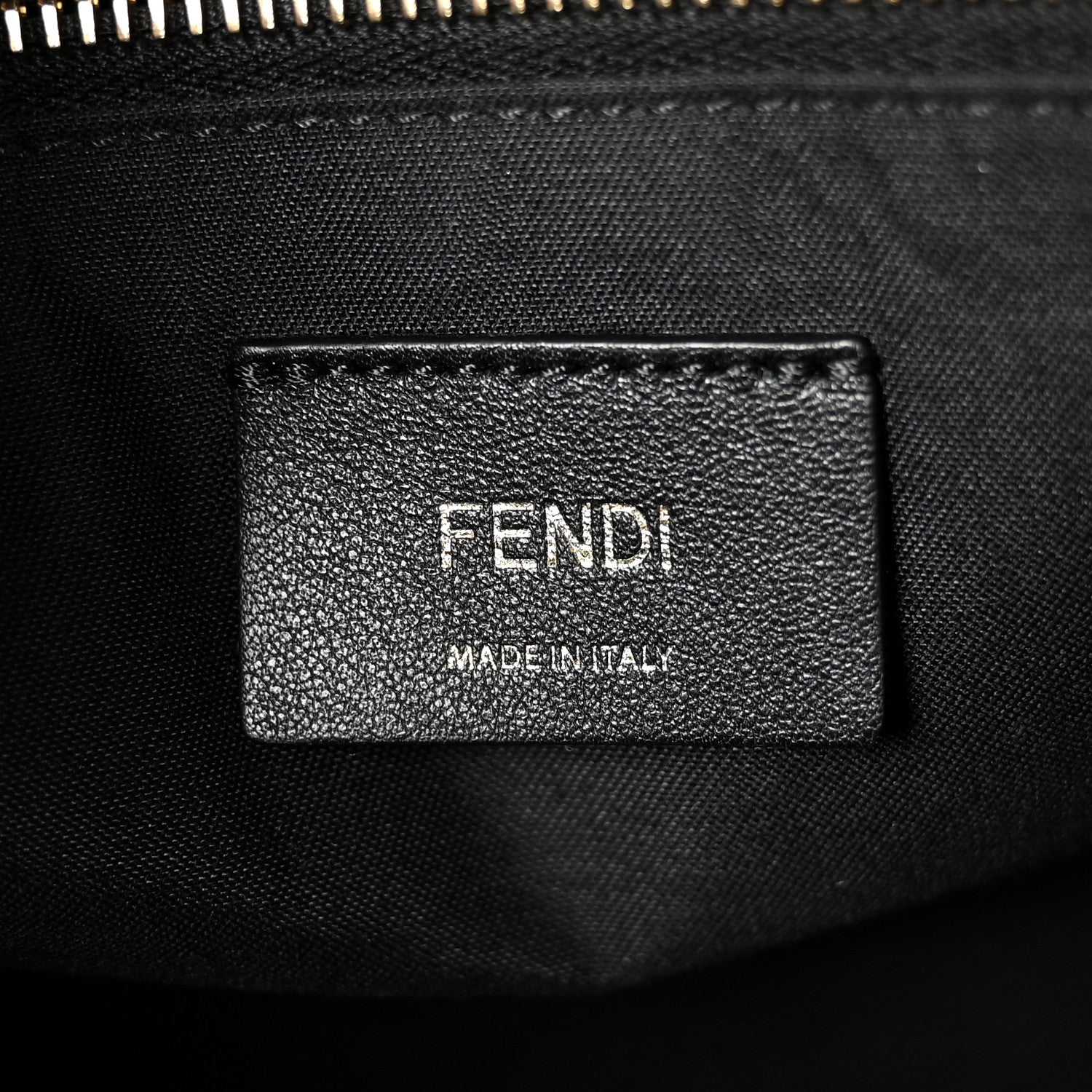 Fendi Vitello Dolce Diagonal Embossed Medium By The Way Boston Bag Black 6 of 10