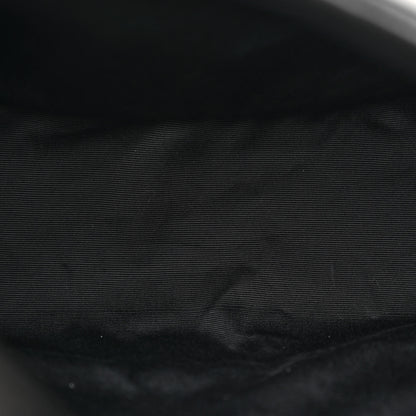 Saint Laurent Lambskin Quilted Toy Loulou Puffer Monogram Chain Satchel Black 5 of 11