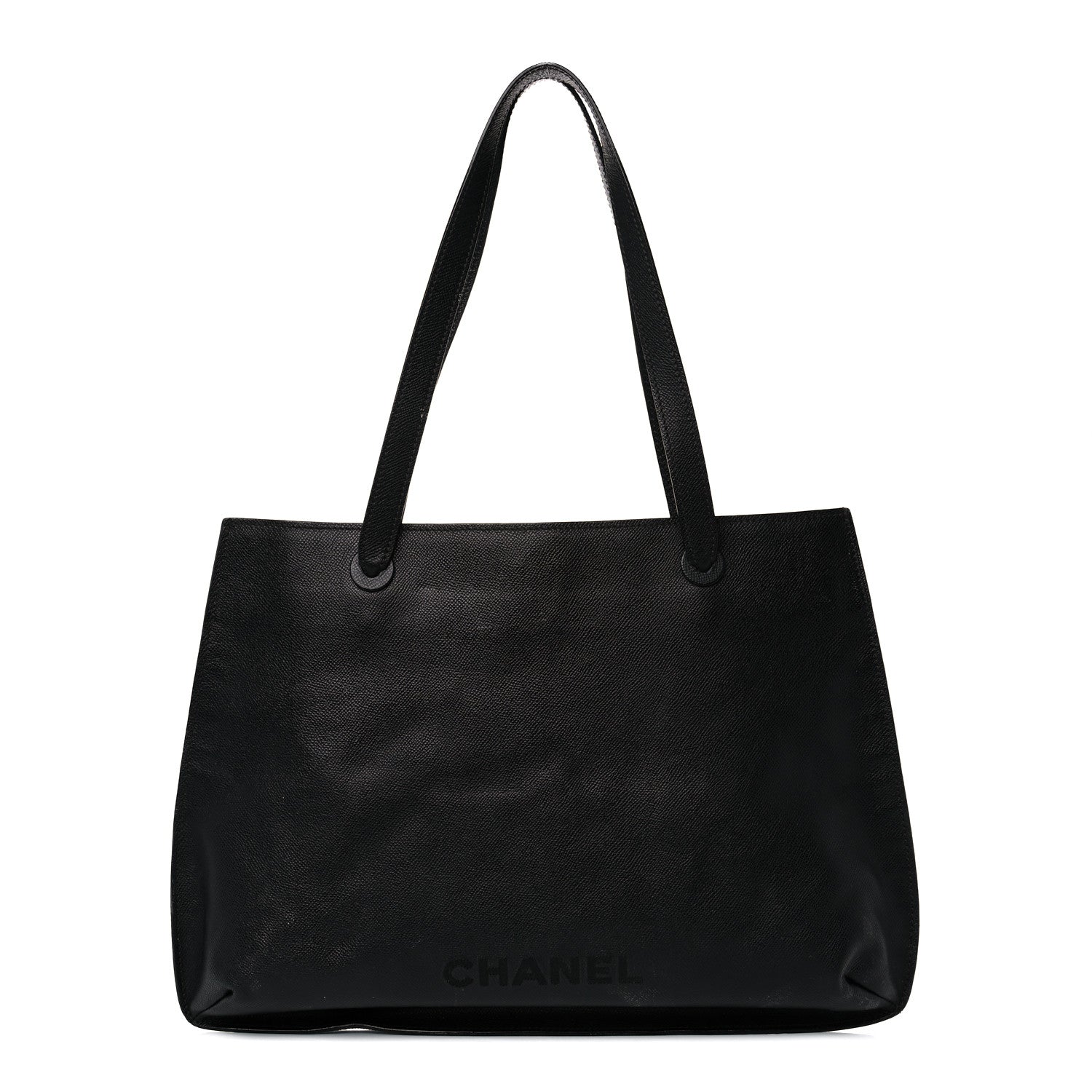 Chanel Grained Calfskin Shopping Tote Black 1 of 26