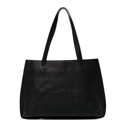 Chanel Grained Calfskin Shopping Tote Black 1 of 26