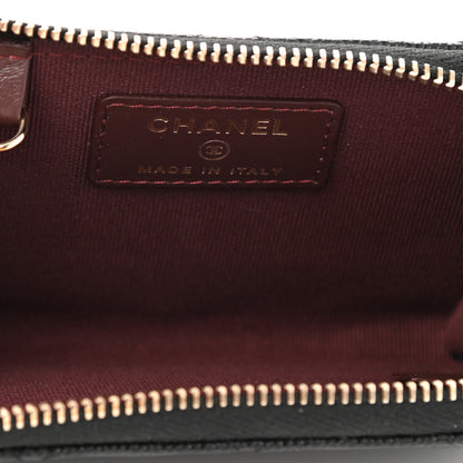Chanel Caviar Quilted Zipped Key Holder Case Black 5 of 8