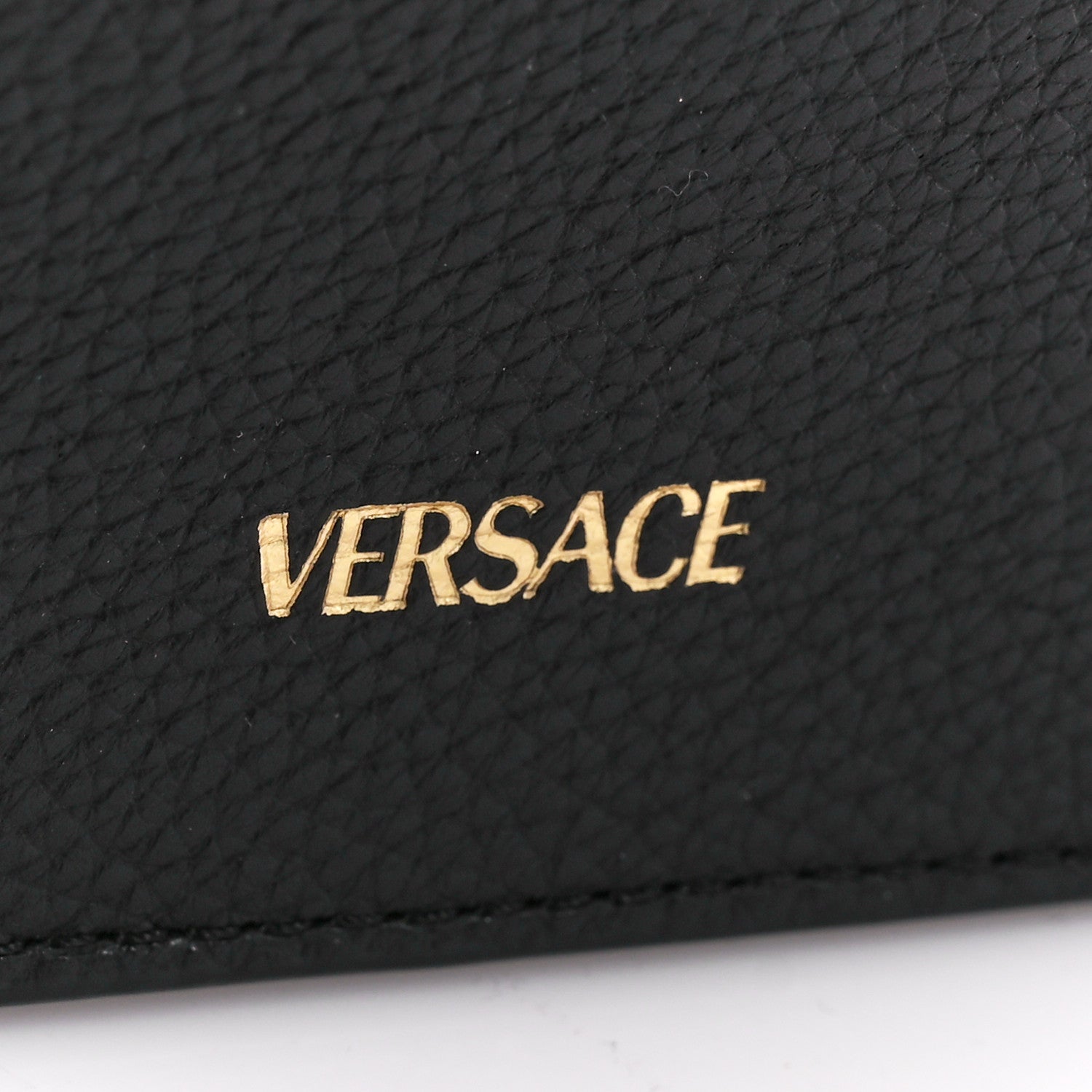 Versace Grainy Calfskin Virtus Chain Crossbody Black 9 of 12