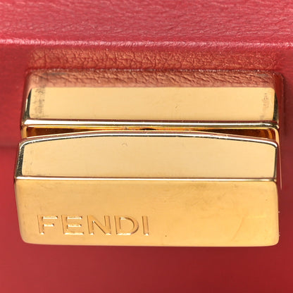 Fendi Nappa Mini Peekaboo Iconic Satchel Fragola 6 of 9