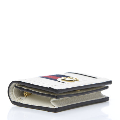 Gucci Textured Calfskin Web Ophidia Card Case Mystic White 4 of 8