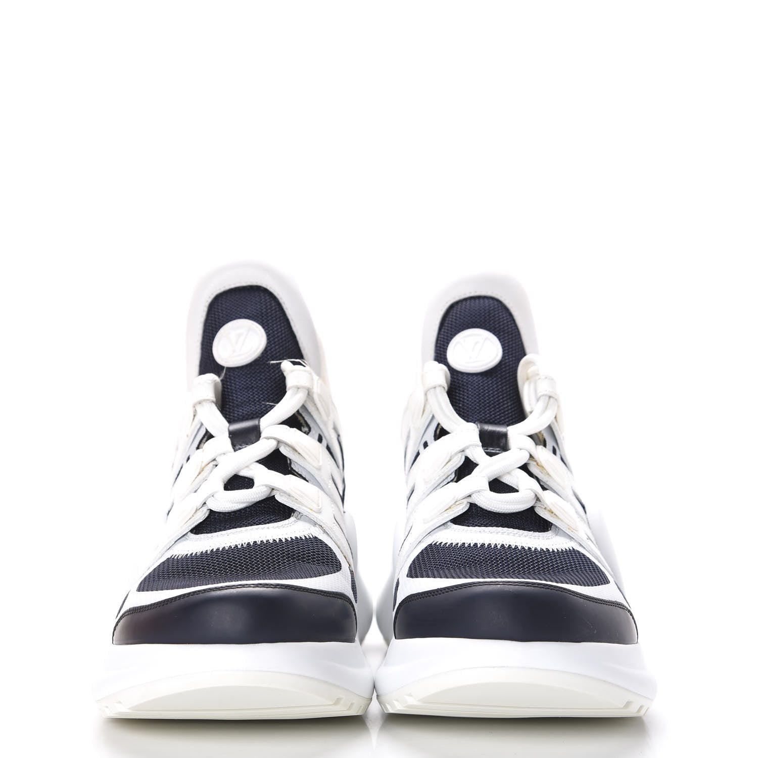 Louis Vuitton Calfskin Technical Nylon LV Archlight Sneakers 39 Marine 2 of 12