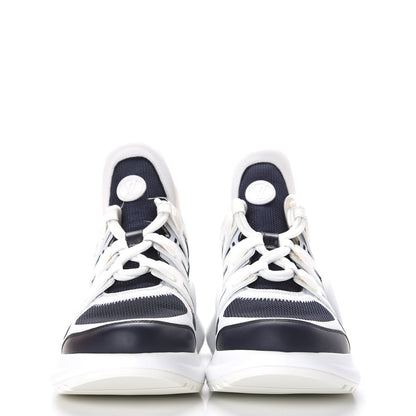 Louis Vuitton Calfskin Technical Nylon LV Archlight Sneakers 39 Marine 2 of 12