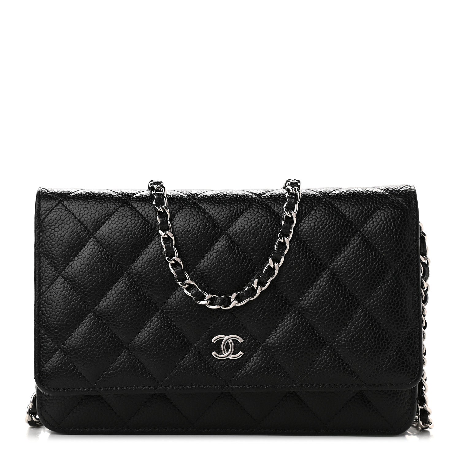 Chanel Caviar Quilted Wallet On Chain WOC Black 1 of 10
