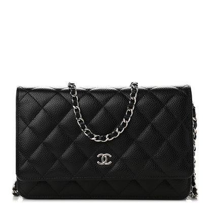 Chanel Caviar Quilted Wallet On Chain WOC Black 1 of 10