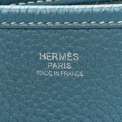 Hermes Taurillon Clemence Evelyne III PM Blue Jean 6 of 15
