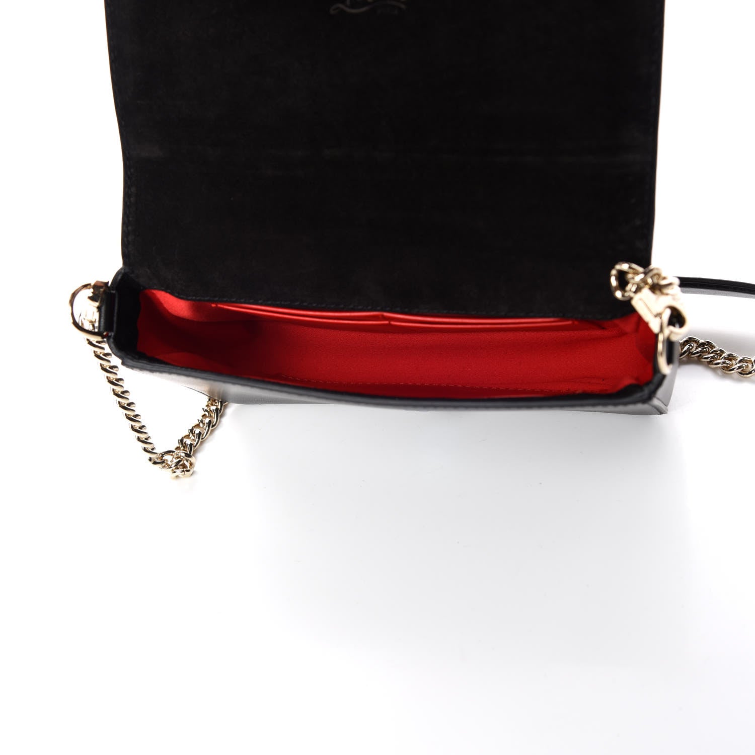 Christian Louboutin Calfskin Spiked Zoompouch Crossbody Black 7 of 8