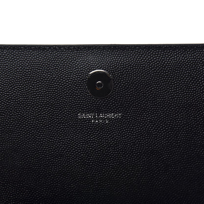 Saint Laurent Grain De Poudre Medium Classic Monogram Kate Satchel Black 8 of 10