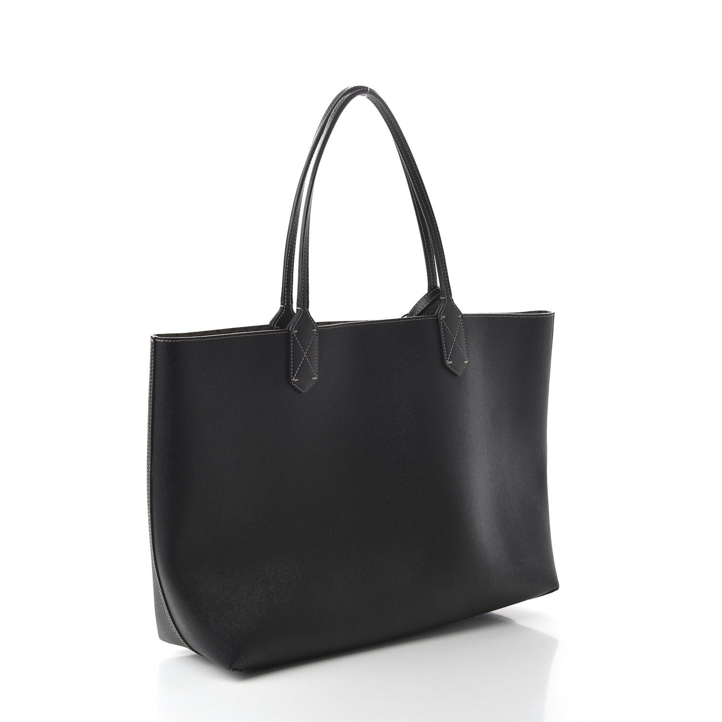 Calfskin GG Supreme Monogram Medium Reversible Tote Black