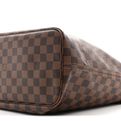 Louis Vuitton Damier Ebene Neo Neverfull MM Rose Ballerine 12 of 14
