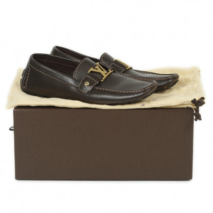 Louis Vuitton Leather Monte Carlo Loafers 9 Cacao Brown 13 of 13